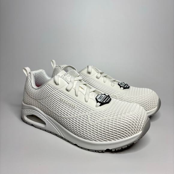 Skechers Work Women’s UNO SR Jhansi Composite Toe Safety Shoes in White - Picture 5 of 8